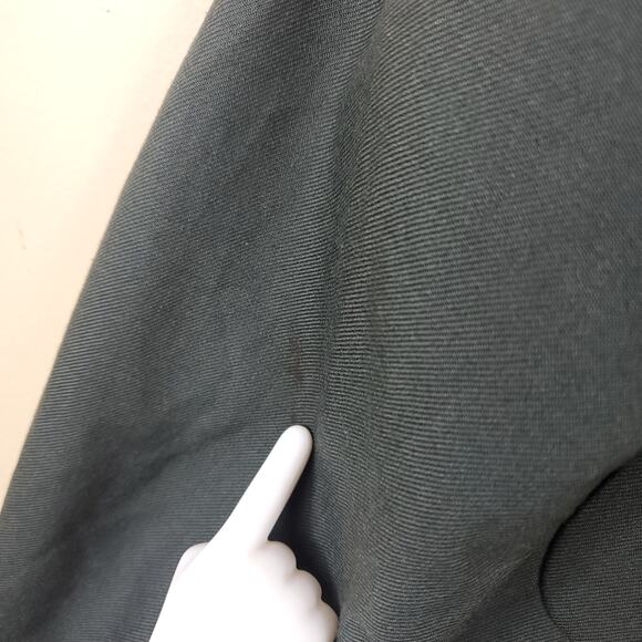 Vintage Army Green Service Coat Blazer Gold Tone Hardware Size 41R - Picture 8 of 12